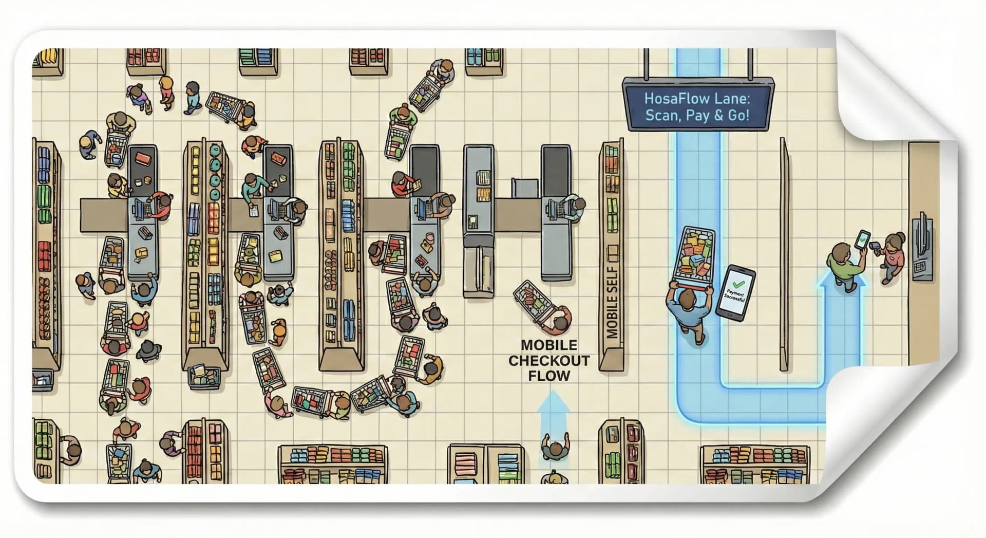 Customer checkout with full flow